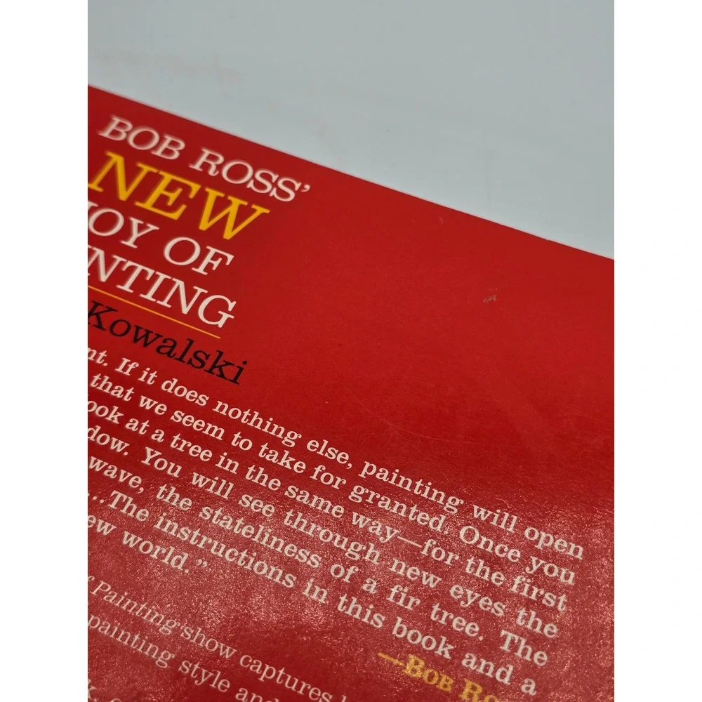 Vintage 90s Bob Ross‎ New Joy of Painting & More 2 Book Set Annette Kowalski
